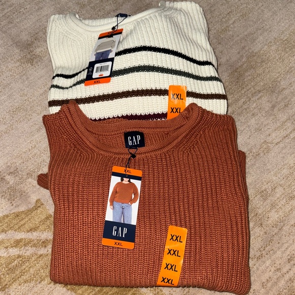 GAP Other - GAP womens Crewneck Sweater - White and Brown